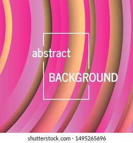 Trendy geometric pink background with abstract circles shapes. Card design. Futuristic dynamic pattern design. Vector illustration