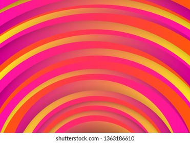 Trendy geometric red background with abstract circles shapes. Futuristic dynamic pattern design. Vector illustration