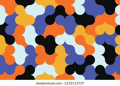 Trendy geometric seamless background design. Scandinavian tileable pattern illustration