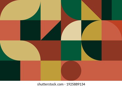 Trendy geometric shape. Abstract bauhaus shape. Vector pattern design in Scandinavian style for backgrounds	