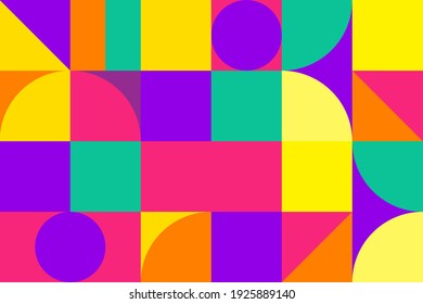 Trendy geometric shape. Abstract bauhaus shape. Vector pattern design in Scandinavian style for backgrounds	