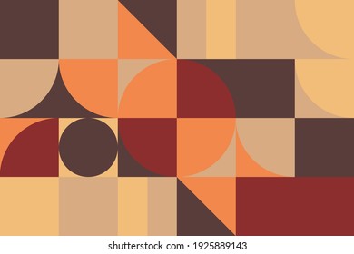 Trendy geometric shape. Abstract bauhaus shape. Vector pattern design in Scandinavian style for backgrounds	