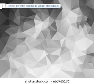 Trendy geometric shapes backdrop. Abstract triangular mosaic background. Retro style geometric pattern. Template for your design works. Vector illustration. 