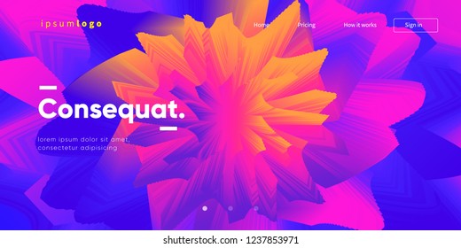 Trendy geometric wallpaper. Web page background template. Eps10 vector.
