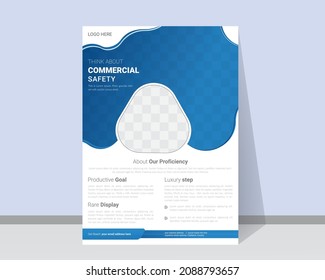 Trendy geometry flyer layout design pamphlet for business leaflet. Vector illustration.