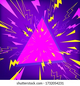 Trendy geometry, great design for any purposes. Creative geometric wallpaper. Futuristic design brochure. Isolated vector element. Geometric pattern background. Invitation concept background.
