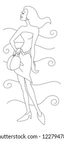Trendy Girl Vector