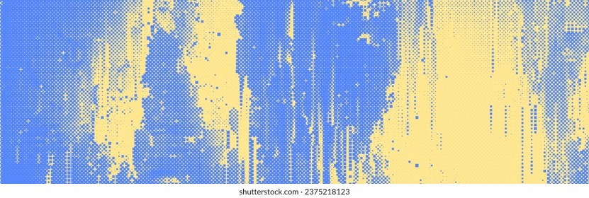 Trendy glitch pattern. Modern style vector. Abstract geometric elements