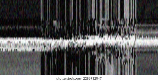 Trendy glitch pattern on dark background. Modern style vector. Abstract geometric elements