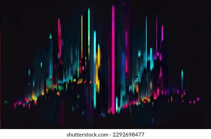 Patrón de brillo de moda en el fondo oscuro. Vector de estilo moderno. Resumen de elementos geométricos