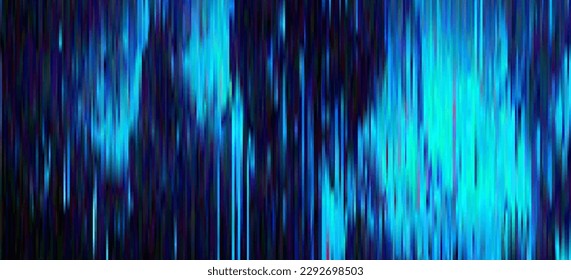 Trendy glitch pattern on dark background. Modern style vector. Abstract geometric elements