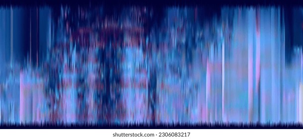 Trendy glitch pattern on dark background. Modern style vector. Abstract geometric elements