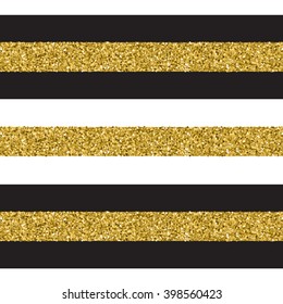 Trendy gold strip vector seamless pattern.  Hand drawn abstract backdrop. Invitation, wedding card, valentine's day romantic card