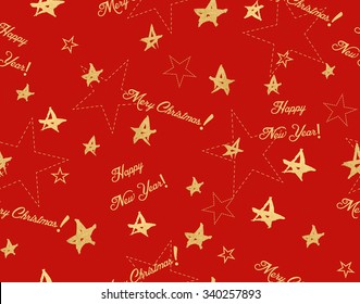 Trendy gold style  seamless pattern. Amazing and simple seamless pattern for christmas and new year gift paper.