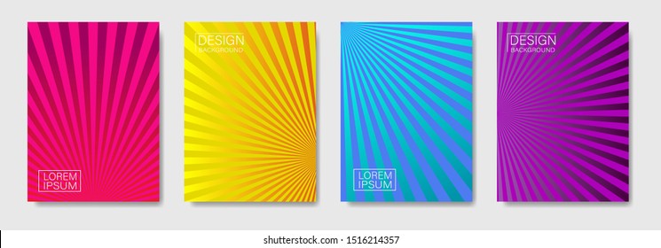 Trendy gradient abstract halftone lines pattern background cover design.Modern geometric cover design with trendy color.Template future geometric pattern for placard, poster. vector illustration eps10