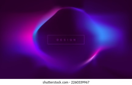 Trendy gradient background, colourful abstract liquid shape design template. wallpaper for poster, brochure, advertising, placard, Invitation card, music festival, night club. vector design.