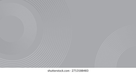 Trendy gradient background with grey circle lines. Digital future technology concept abstract hight quality