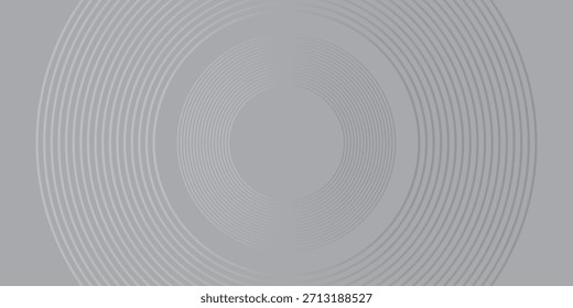 Fondo degradado de moda con líneas de círculo gris. Concepto de tecnología de futuro digital abstracto de alta calidad