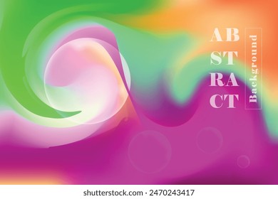 Trendy gradient background with vibrant colors illustration
