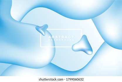 Trendy Farbverlauf-abstrakter Hintergrund. Dynamisches strukturiertes Element entwirft eine Kombination aus Blau und Weiß. Moderne, helle Vektorgrafik-Vorlage kann für Poster, Flyer, Magazin, Journal