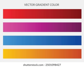Paleta de colores degradados de moda. Ilustración vectorial.	

