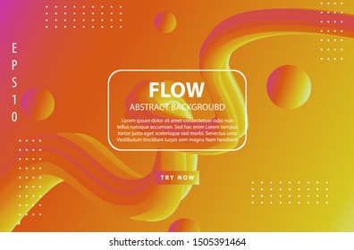 Trendy gradient colors with abstract shape. Vector graphic design template for use wallpaper, poster, banner
