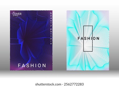 Trendy gradient composition with fluid abstract forms. A versatile and modern design for covers, banners, or creative projects. Editable vector illustration with bold, stylish colors.