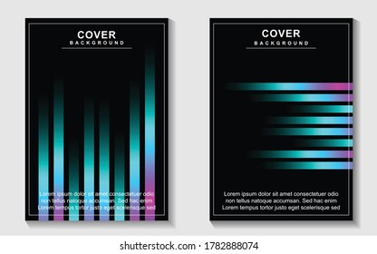 Diseño de la cubierta de gradiente a la moda de fondo geométrico abstracto con color suave dinámico. Licencia creativa líquida y vector fluido a4 plantilla de diseño para afiches modernos, presentación digital, negocio de marketing, 