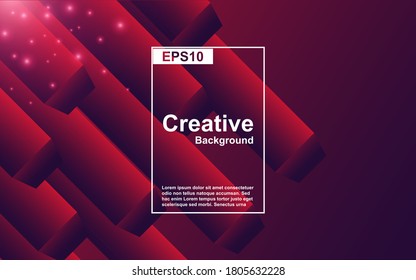 Trendy gradient design abstract geometric background with dynamic soft red color. Liquid and fluid vector layout template can use modern poster, digital presentation, business, landing page, banner