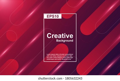 Trendy gradient design abstract geometric background with dynamic soft red color. Liquid and fluid vector layout template can use modern poster, digital presentation, business, landing page, banner