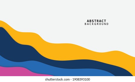 Trendy gradient design abstract geometric background with dynamic soft Blue and dark Blue color. Liquid and fluid vector layout template can use modern poster, digital presentation, marketing business