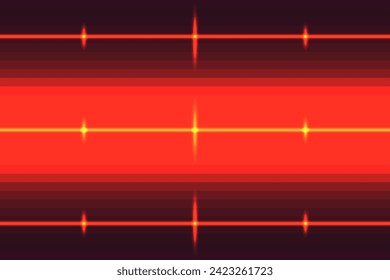 Trendy Gradient Fluorescent background. Sound wave. Cardiogram line. Modern geometric backdrop. Vector illustration for web poster and background. 