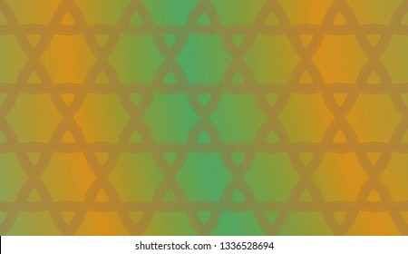 Trendy gradient geometric backdrop with hologram.Vector pattern