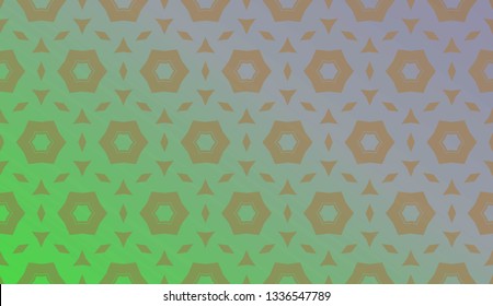 Trendy gradient geometric backdrop with hologram.Vector pattern
