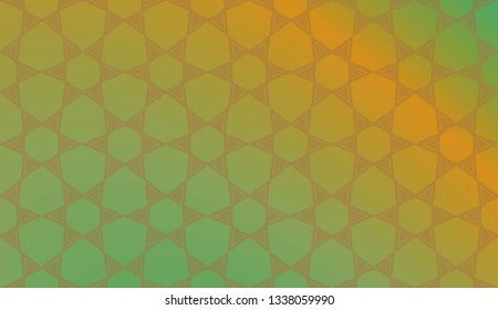 Trendy gradient geometric backdrop with hologram.Vector pattern
