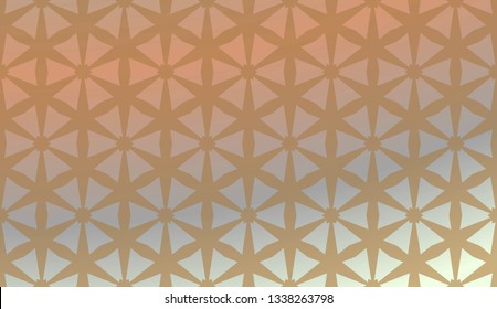 Trendy gradient geometric backdrop with hologram.Vector pattern
