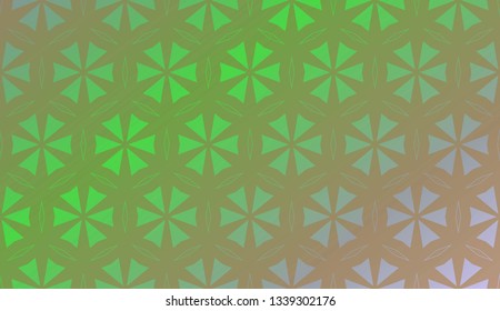 Trendy gradient geometric backdrop with hologram.Vector pattern