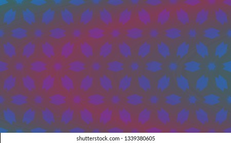 Trendy gradient geometric backdrop with hologram.Vector pattern