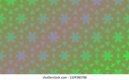 Trendy gradient geometric backdrop with hologram.Vector pattern