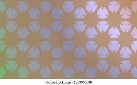 Trendy gradient geometric backdrop with hologram.Vector pattern