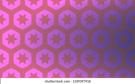 Trendy gradient geometric backdrop with hologram.Vector pattern