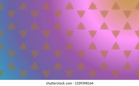 Trendy gradient geometric backdrop with hologram.Vector pattern