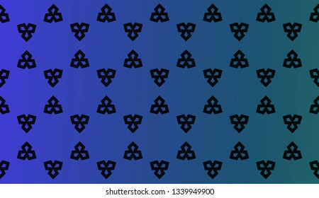 Trendy gradient geometric backdrop with hologram.Vector pattern