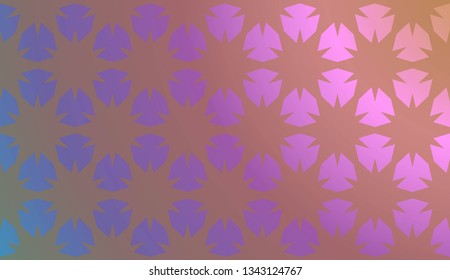 Trendy gradient geometric backdrop with hologram.Vector pattern