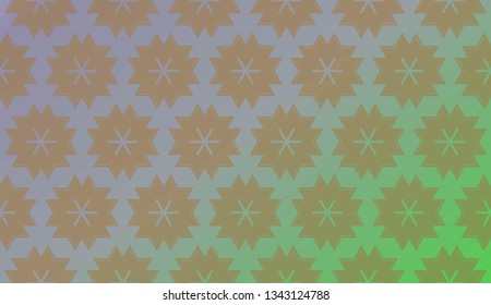 Trendy gradient geometric backdrop with hologram.Vector pattern