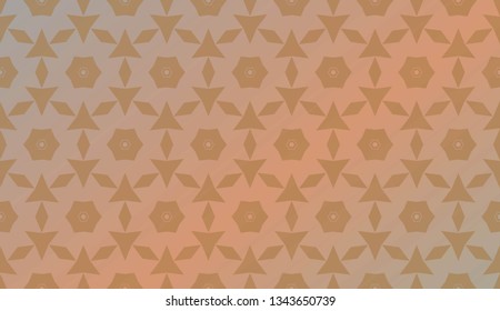 Trendy gradient geometric backdrop with hologram.Vector pattern