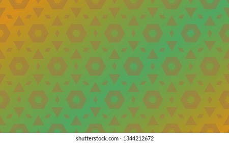 Trendy gradient geometric backdrop with hologram.Vector pattern