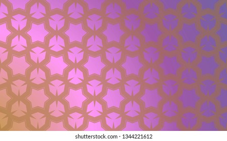 Trendy gradient geometric backdrop with hologram.Vector pattern