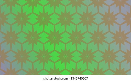 Trendy gradient geometric backdrop with hologram.Vector pattern