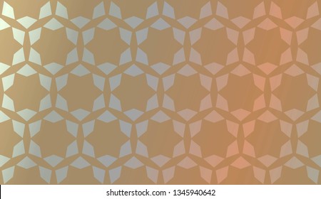 Trendy gradient geometric backdrop with hologram.Vector pattern